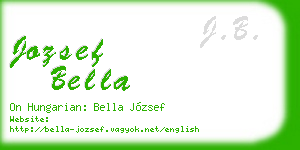 jozsef bella business card